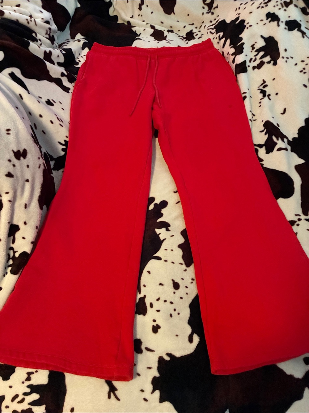 PINK Victoria's Secret Kids Red Flared Sweatpants
